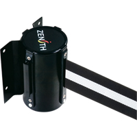 Wall Mount Barrier, Steel, Screw Mount, 7', Black/White Tape Nuna Depot Inc.