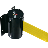 Wall Mount Barrier, Steel, Screw Mount, 12', Yellow Tape Nuna Depot Inc.