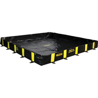Rigid-Lock QuickBerm&reg;, 475 US gal. Capacity, 8' W x 8' L x 12" H, Stake Wall Nuna Depot Inc.