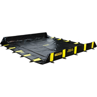 Rigid-Lock QuickBerm&reg;, 745 US gal. Capacity, 10' W x 10' L x 12" H, Stake Wall Nuna Depot Inc.