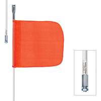 Tiges de s&eacute;curit&eacute; robustes Safety Whip, Fixation Filet&eacute;, Hauteur 10', Orange Nuna Depot Inc.