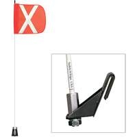 Safety Whip&reg; Light-Duty Whips, Window Mount, 5' High, Orange Nuna Depot Inc.