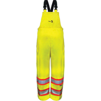Hi-Vis FR/PU Safety Rain Bib Pants, 4X-Large Nuna Depot Inc.
