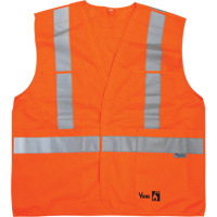 Fire Retardant Safety Vest, High Visibility Orange, Medium/Small, Polyester Nuna Depot Inc.