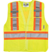Traffic Safety Vest, High Visibility Lime-Yellow, Medium/Small, Polyester Nuna Depot Inc.