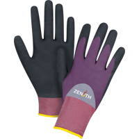 Gants enduits de premi&egrave;re qualit&eacute; ZX-2, 9/Grand, R&ecirc;vetement Nitrile/Mousse de nitrile, Calibre 18, Enveloppe en Nylon Nuna Depot Inc.