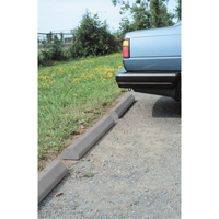 Car Stops, Plastic, 6' L, Grey Nuna Depot Inc.