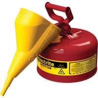 Bidons s&eacute;curitaires, Type I, Acier, 1 gal. US, Rouge, Homologu&eacute; FM/List&eacute; UL/ULC Nuna Depot Inc.