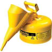 Safety Cans, Type I, Steel, 2.5 US gal., Yellow, FM Approved/UL/ULC Listed Nuna Depot Inc.