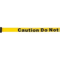 Tape Cassettes for Build-Your-Own Crowd Control Barriers, Caution Do Not Enter, 7', Yellow Tape Nuna Depot Inc.