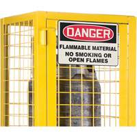 Armoire de s&eacute;curit&eacute; pour cylindres de gaz conforme aux normes de la CSA, nbre de bouteilles: 2, 17" , 17" , 69" , Jaune Nuna Depot Inc.