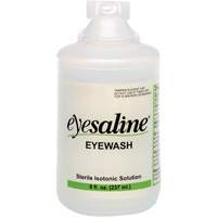 Bouteilles de solution saline pour douche oculaire, Bouteille Plein, 8 oz Nuna Depot Inc.