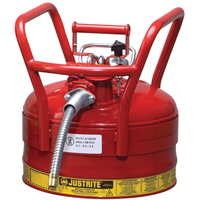 D.O.T. AccuFlow Safety Cans, Type II, Steel, 2.5 US gal., Red, FM Approved Nuna Depot Inc.