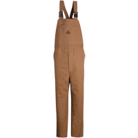 Flame-Resistant Duck Lined Bib Overalls, Medium, Brown Nuna Depot Inc.
