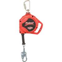 Rebel Self Retracting Lifeline, 33', Galvanized Steel, Swivel Nuna Depot Inc.