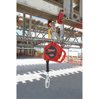 Rebel Self Retracting Lifeline, 33', Galvanized Steel, Swivel Nuna Depot Inc.