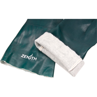 Double Dipped Green Gloves, 14" L, PVC, Cotton Jersey Inner Lining, 70-mil Nuna Depot Inc.
