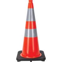 Traffic Cone, 28", Orange, 4" & 6" Reflective Collar(s) Nuna Depot Inc.