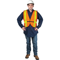 Standard-Duty Safety Vest, High Visibility Orange, Medium, Polyester Nuna Depot Inc.