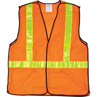 5-Point Tear-Away Traffic Safety Vest, High Visibility Orange, Medium, Polyester Nuna Depot Inc.
