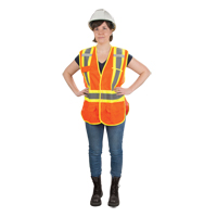 CSA Compliant High Visibility Surveyor Vest, High Visibility Orange, 2X-Large, Polyester Nuna Depot Inc.