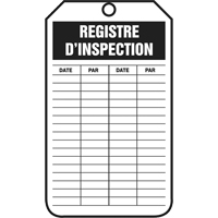Inspection Tags, Cardstock, 3-1/8" W x 5-7/8" H, French Nuna Depot Inc.