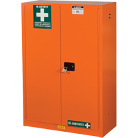 Armoires de rangement pour pr&eacute;paration aux situations d'urgence, Acier, 4 Tablettes, 65" h x 43" la x 18" P, Orange Nuna Depot Inc.