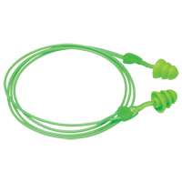 Bouchons d'oreilles r&eacute;utilisables Glide Trio, Avec cordon, Vrac - &agrave; nu, 27 dB NRR, Taille unique Nuna Depot Inc.