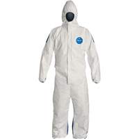 Hooded Coveralls, 4X-Large, Blue/White, Tyvek&reg; 400 D Nuna Depot Inc.
