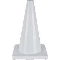 Coloured Traffic Cone, 18", White Nuna Depot Inc.
