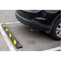 Parking Curb, Rubber, 6' L, Black/Yellow Nuna Depot Inc.