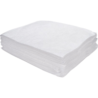 Feuilles absorbantes souffl&eacute;es de premi&egrave;re qualit&eacute;, Huile seulement, 15" x 17", 8 gal. d'absorption Nuna Depot Inc.