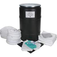 Trousse de lutte contre les d&eacute;versements de premi&egrave;re qualit&eacute;, Huile seulement, Baril, Absorbance de 55 gal. US Nuna Depot Inc.