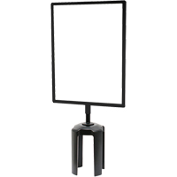 Tensabarrier&reg; Sign Frame with Adapter, Black Nuna Depot Inc.