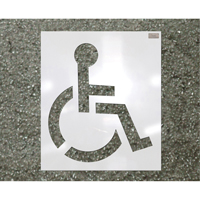 Parking Lot Stencils, Pictogram, 39" Nuna Depot Inc.