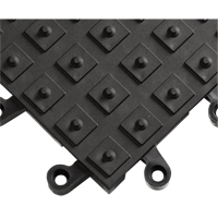 ErgoDeck&reg; Matting With Integrated No-Slip Cleats No. 552, PVC, 1-1/2' W x 1-1/2' L, 7/8" Thick, Black Nuna Depot Inc.