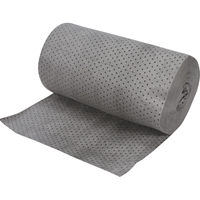Industrial-Grade Fine Fibre Sorbent Rolls, Heavyweight, 150' L x 30" W, 70 gal. Absorbancy Nuna Depot Inc.