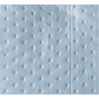 Feuilles absorbantes bleues li&eacute;es de premi&egrave;re qualit&eacute;, Huile seulement, 15" x 17", 15 gal. d'absorption Nuna Depot Inc.