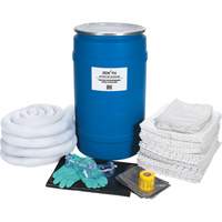 Trousse de lutte contre les d&eacute;versements de premi&egrave;re qualit&eacute;, Huile seulement, Baril, Absorbance de 30 gal. US Nuna Depot Inc.