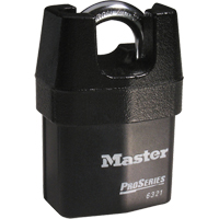 ProSeries&reg; Shrouded Padlock, Black, Keyed Different, Laminated Steel, 2-3/8" Width Nuna Depot Inc.