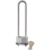 Laminated Padlock, Silver, Keyed Different, Laminated Steel, 1-3/4" Width Nuna Depot Inc.