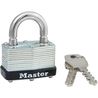Laminated Padlock, Silver, Keyed Alike, Laminated Steel, 1-3/4" Width Nuna Depot Inc.