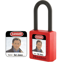 &eacute;tiquettes d'identification &agrave; photo pour cadenas en thermoplastique Zenex Nuna Depot Inc.