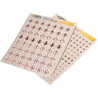 GHS Hazard Pictogram Label Variety Packs, Vinyl, Sheet, 1" L x 1" W Nuna Depot Inc.
