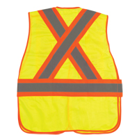 Veste d'arpenteur haute visibilit&eacute;, conforme &agrave; la CSA, Jaune lime haute visibilit&eacute;, 2T-Grand, Polyester Nuna Depot Inc.