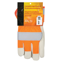 Orange High-Visibility Superior Warmth Fitters Gloves, Large, Grain Cowhide Palm, Thinsulate Inner Lining Nuna Depot Inc.