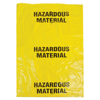 Hazardous Waste Bags, Infectious Waste, 60" L x 36" W, 208.2 L (55 Gal.) Capacity Nuna Depot Inc.