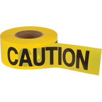 "Caution" Barricade Tape, English, 3" W x 1000' L, 1.5 mils, Black on Yellow Nuna Depot Inc.