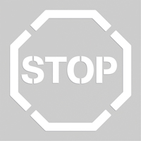Floor Marking Stencils - Stop, Pictogram, 20" x 20" Nuna Depot Inc.