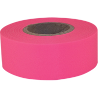 Ruban de signalisation Sub-Zero, 1,2" la x 150' lo, Rose fluorescent Nuna Depot Inc.